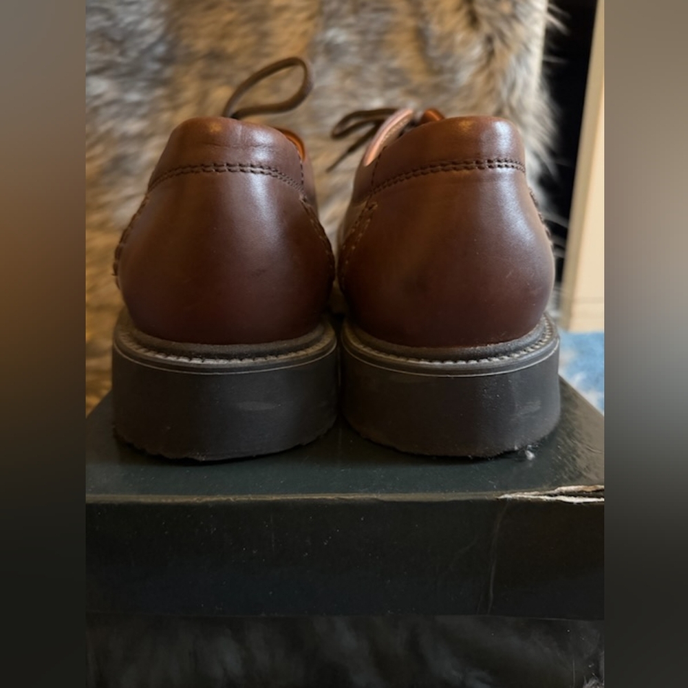 Clarks Classic Brown Leather Men's Shoes - Picture 2 of 5